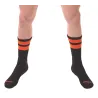 Barcode Berlin Chaussettes Gym Socks Noir-Orange fluo